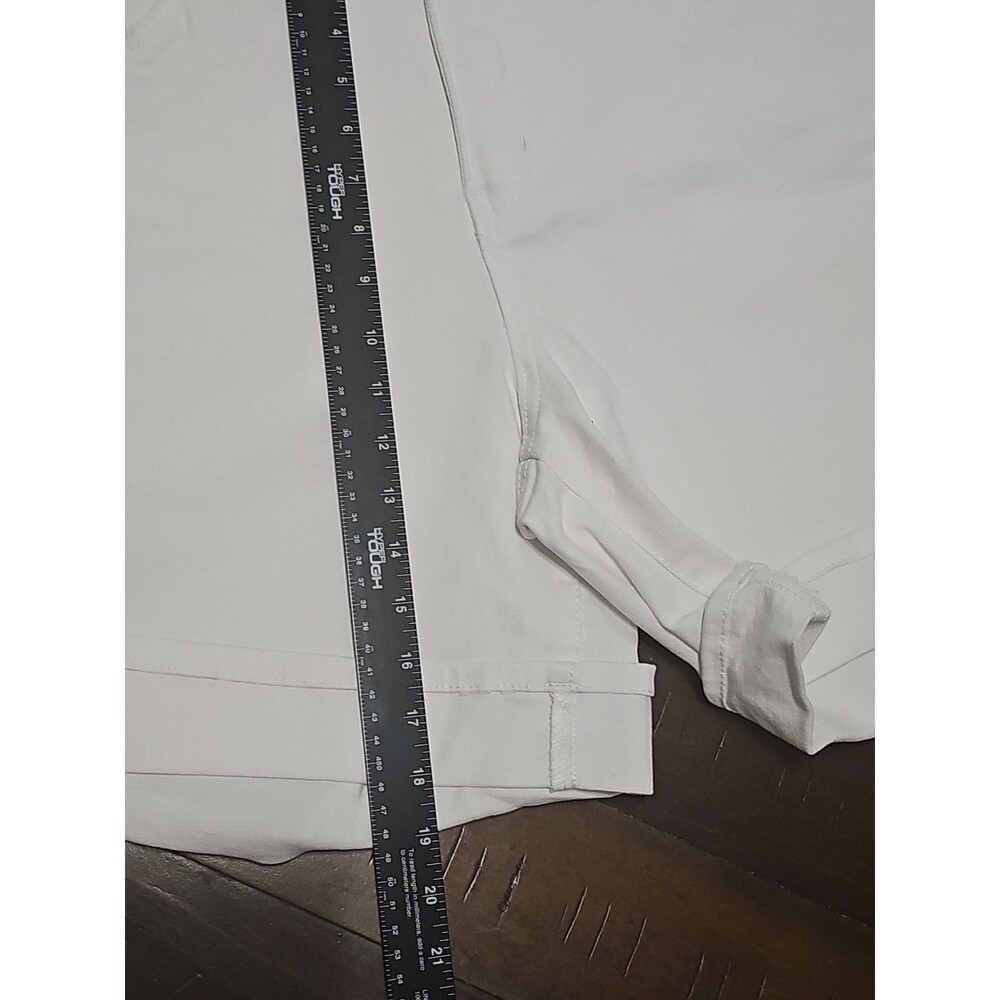 Crown & Ivy Womens High Rise White Denim Shorts Size 18W New - Picture 8 of 10